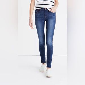 Madewell 9” High Rise Skinny Jeans Blue Size 27 Ankle Denim Stretch